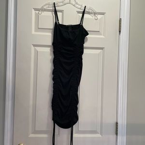 Forever 21 Black Side Tie Dress Small
